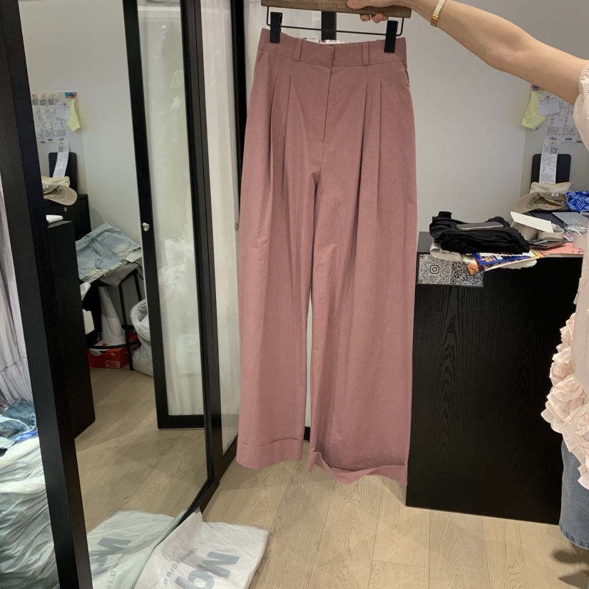 LOVE PULL韓國㊣直郵東大門代購女裝新品熱賣推薦休閑褲復古LOVE PULL休閑褲圖色2