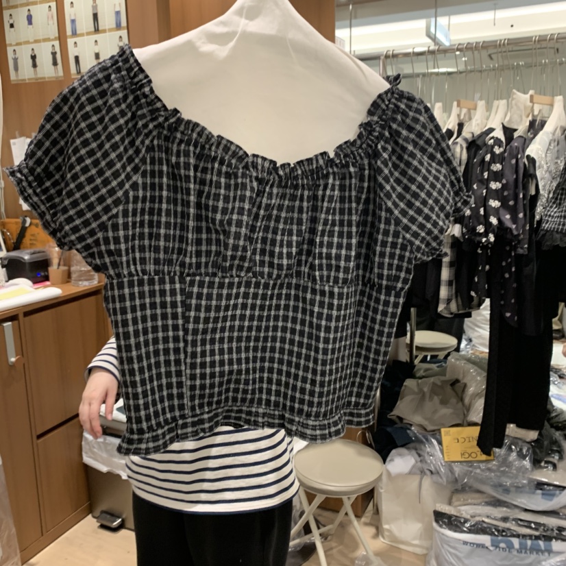 OGI韓國直郵㊣女裝新品休閑推薦熱賣時尚人氣25春夏襯衫蕾絲衫FLat OGI襯衫/蕾絲衫