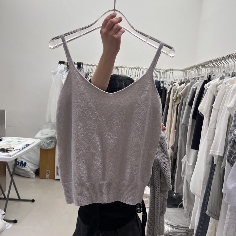 PADO韓國㊣直郵東大門代購女裝新款熱賣25春夏休閑吊帶背心PADO吊帶/背心圖色2