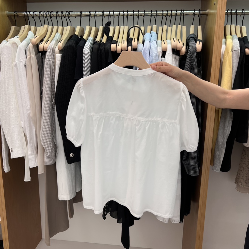 ALOT韓國直郵㊣東大門實拍女裝新品熱賣25春夏推薦襯衫蕾絲衫A LOT襯衫/蕾絲衫