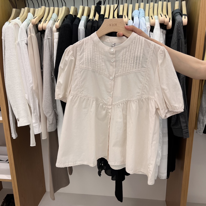 ALOT韓國直郵㊣東大門實拍女裝新品熱賣25春夏推薦襯衫蕾絲衫A LOT襯衫/蕾絲衫