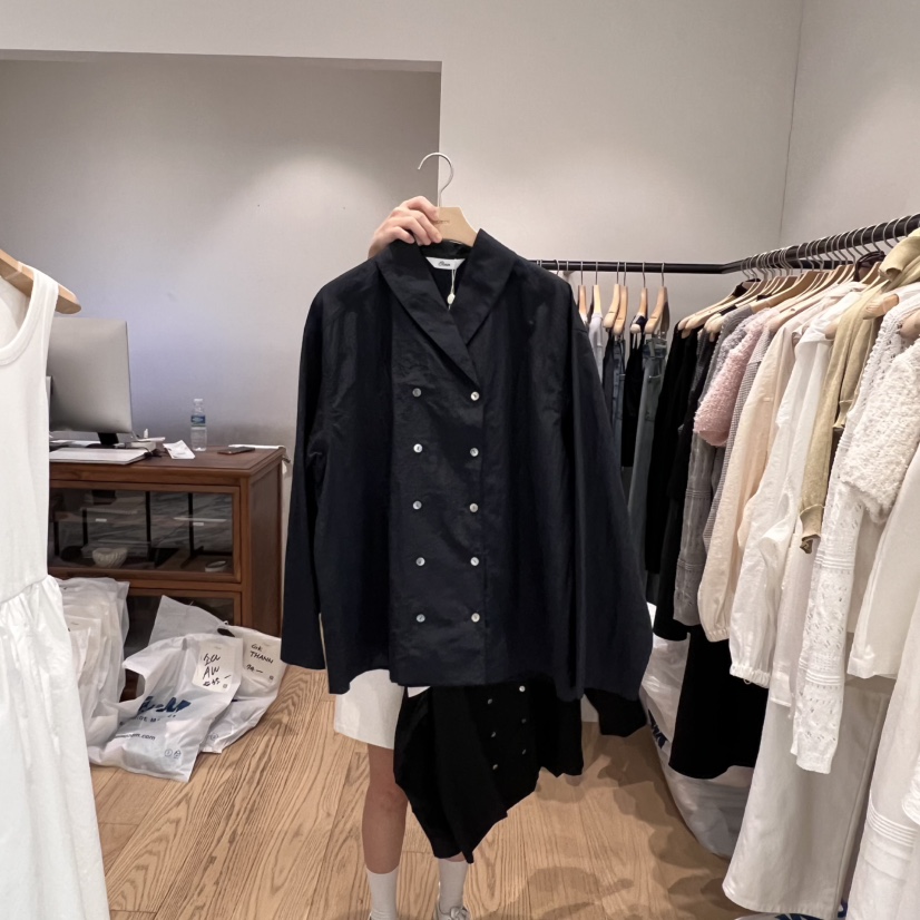 OURIN韓國直郵㊣女裝新品推薦休閑時尚熱賣25春夏人氣夾克披肩OURIN夾克