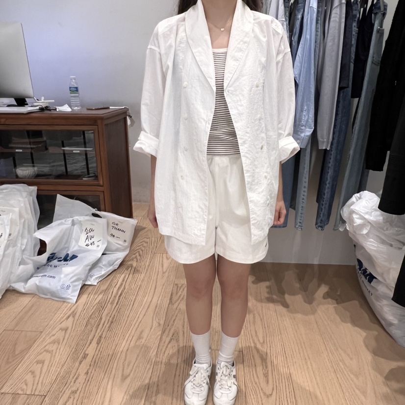 OURIN韓國直郵㊣女裝新品推薦休閑時尚熱賣25春夏人氣夾克披肩OURIN夾克圖色2