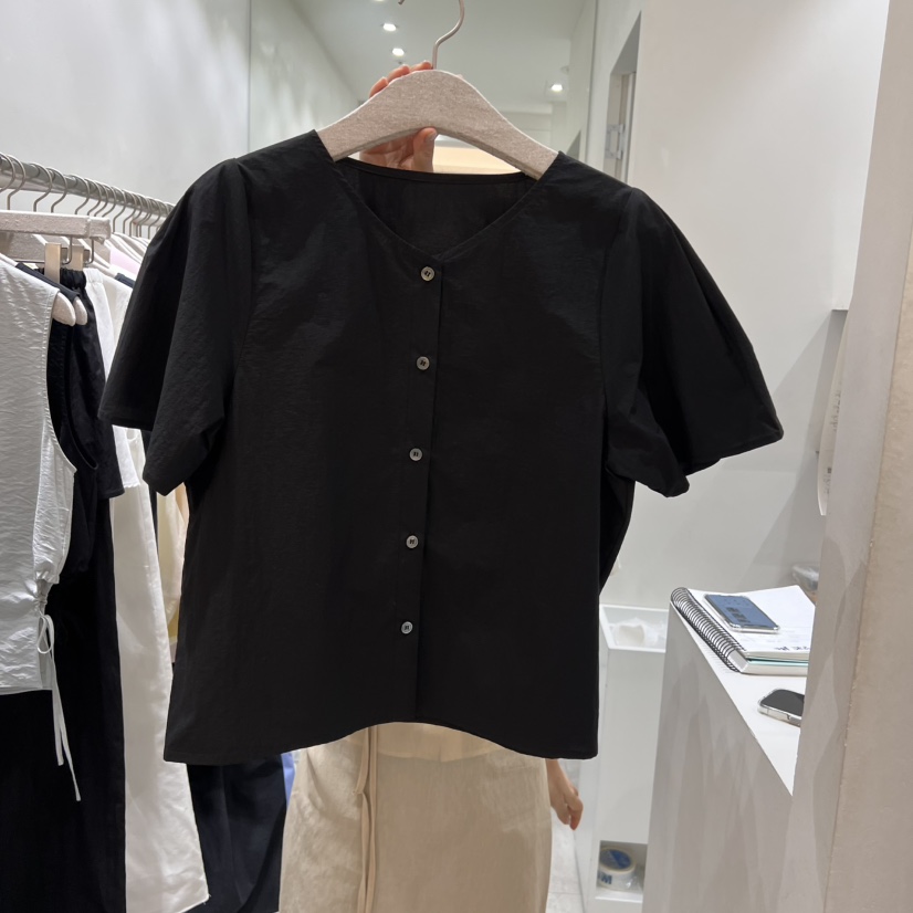 ASOME韓國直郵㊣東大門實拍女裝新品休閑推薦熱賣襯衫蕾絲衫A.SOME襯衫/蕾絲衫圖色2