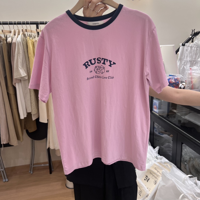 SPAGHETTI韓國直郵㊣東大門實拍女裝新品休閑熱賣推薦時尚T恤spaghettiT恤圖色2