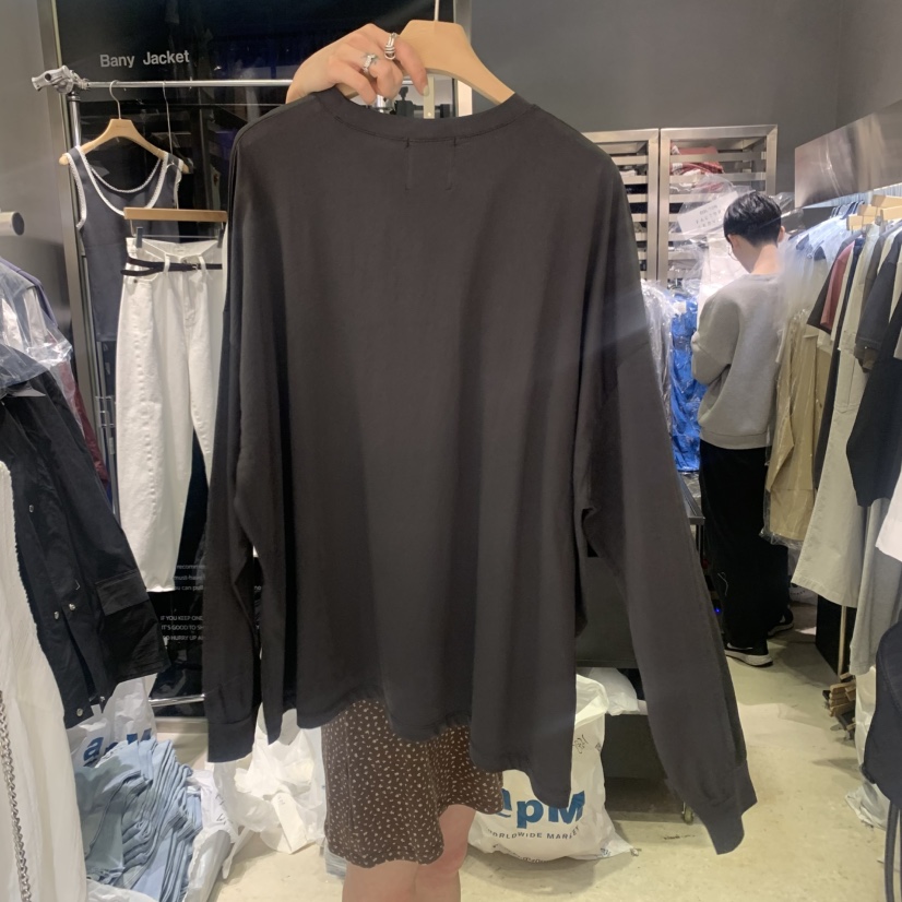 BANY ANCO韓國㊣直郵東大門代購女裝新品熱賣休閑人氣長袖T恤BANY ANCO長袖T恤
