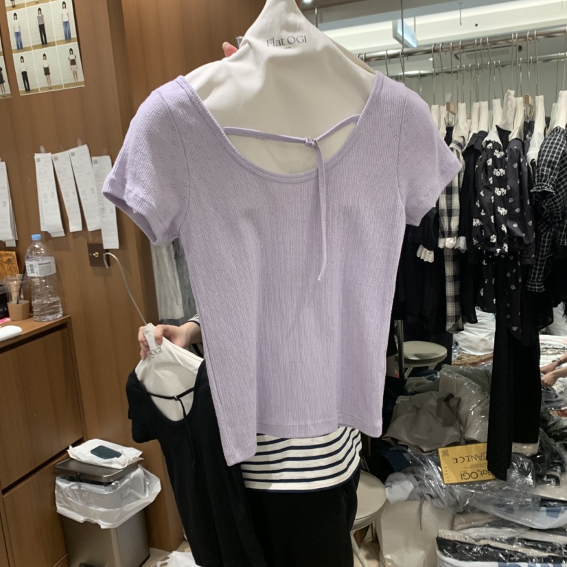 OGI韓國直郵㊣女裝新品熱賣25春夏推薦時尚人氣休閑T恤FLat OGIT恤