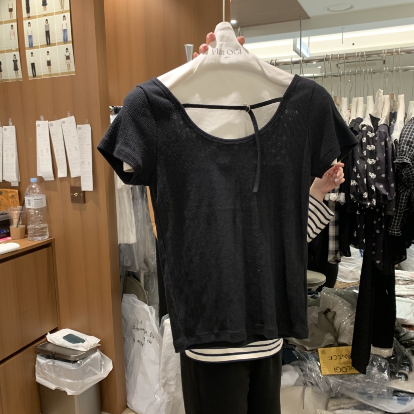 OGI韓國直郵㊣女裝新品熱賣25春夏推薦時尚人氣休閑T恤FLat OGIT恤圖色2