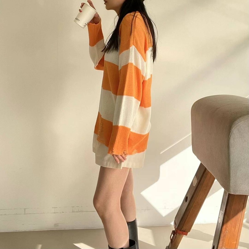 ALLVIBE韓國直郵女裝新品休閑25春夏推薦真品人氣針織衫折扣ALLVIBE針織衫