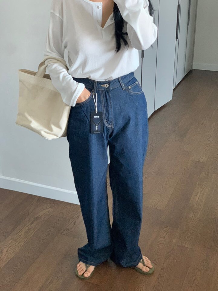LA_TERRE韓國直郵㊣女裝新品時尚推薦人氣25春夏休閑牛仔褲LA_TERRE牛仔褲