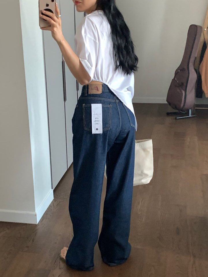 LA_TERRE韓國直郵㊣女裝新品時尚推薦人氣25春夏休閑牛仔褲LA_TERRE牛仔褲