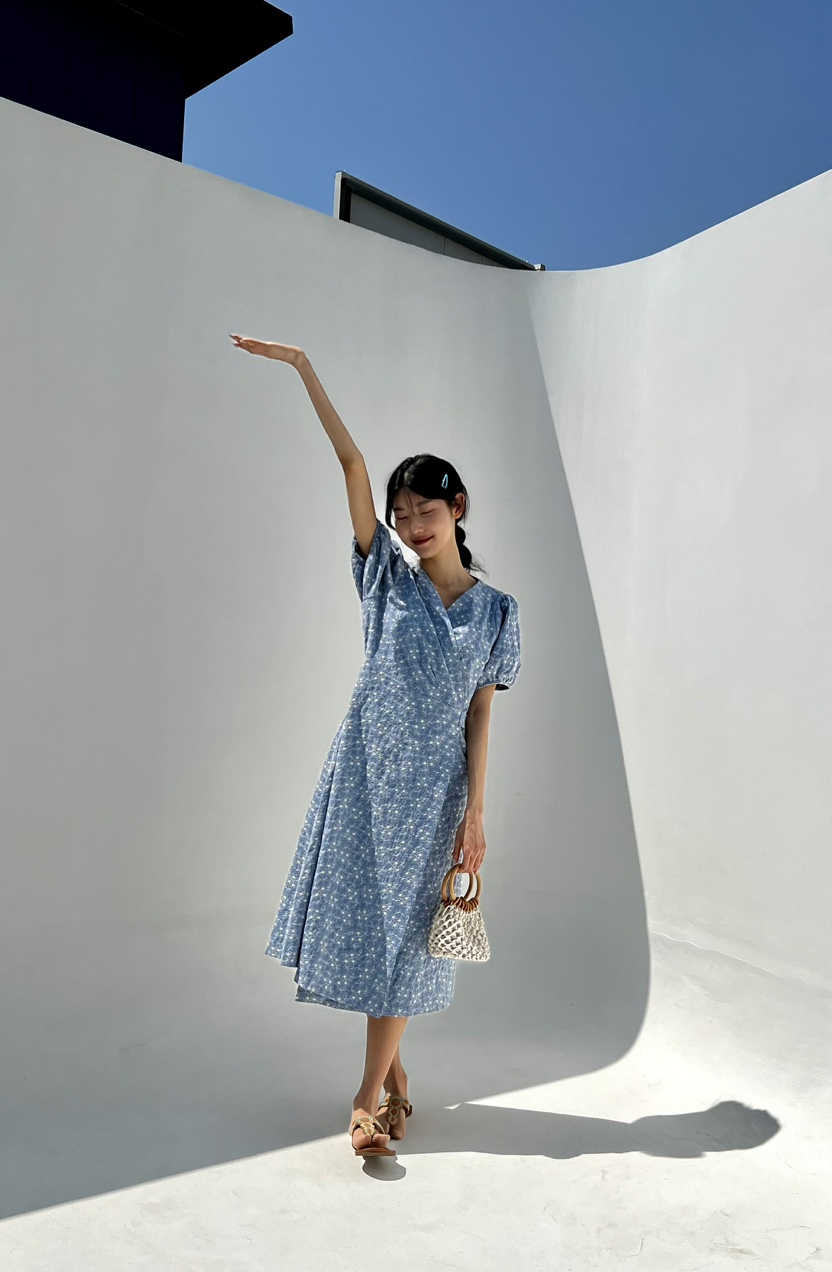 AVEC-OT韓國代購女裝新款25春夏推薦真品休閑時尚人氣連衣裙AVEC-OT連衣裙
