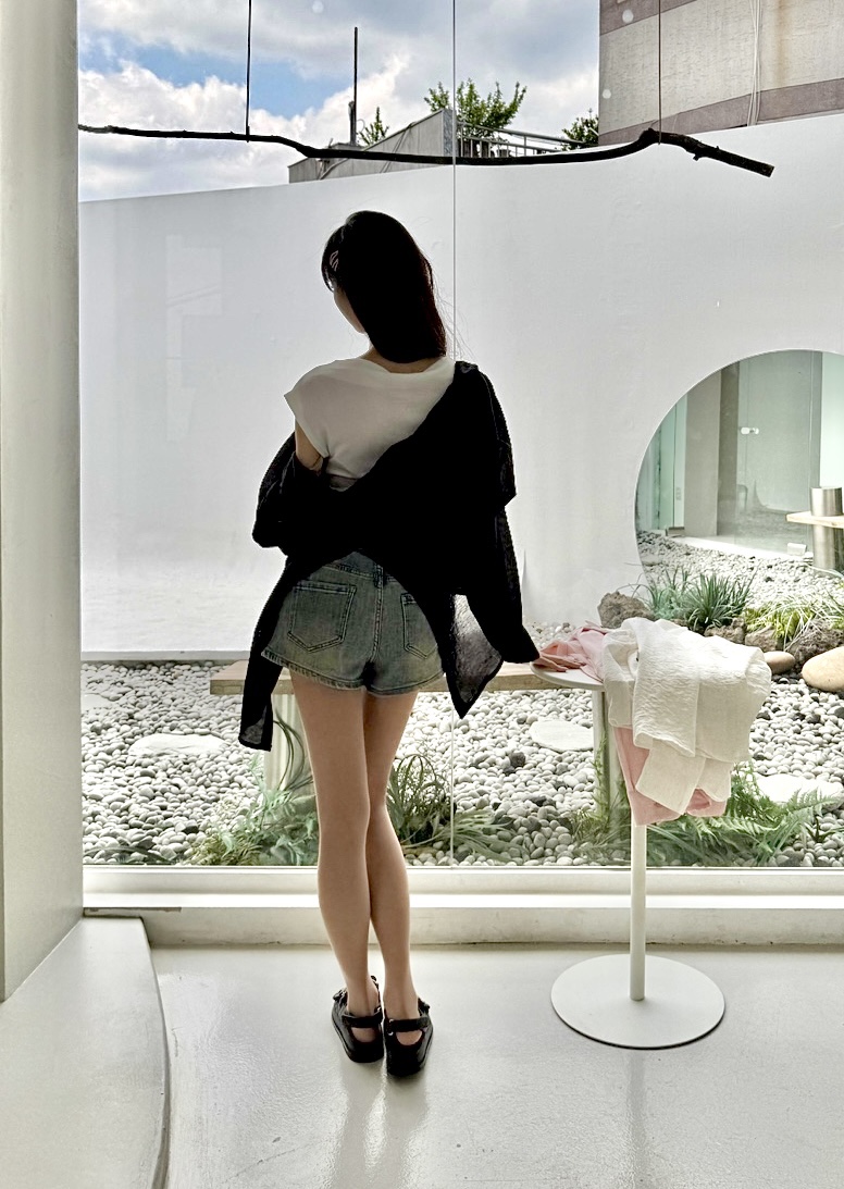 AVEC-OT東大門代購女裝新品熱賣25春夏真品休閑襯衫蕾絲衫AVEC-OT襯衫/蕾絲衫
