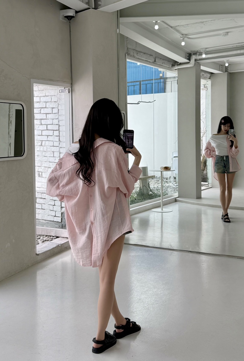 AVEC-OT東大門代購女裝新品熱賣25春夏真品休閑襯衫蕾絲衫AVEC-OT襯衫/蕾絲衫