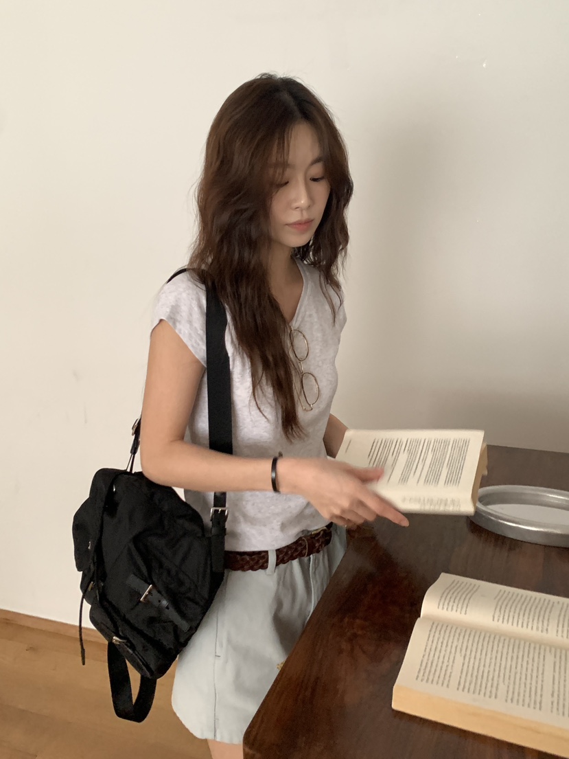 BAKING POWDER東大門實拍女裝新款職業人氣推薦25春夏真品T恤BAKING POWDERT恤