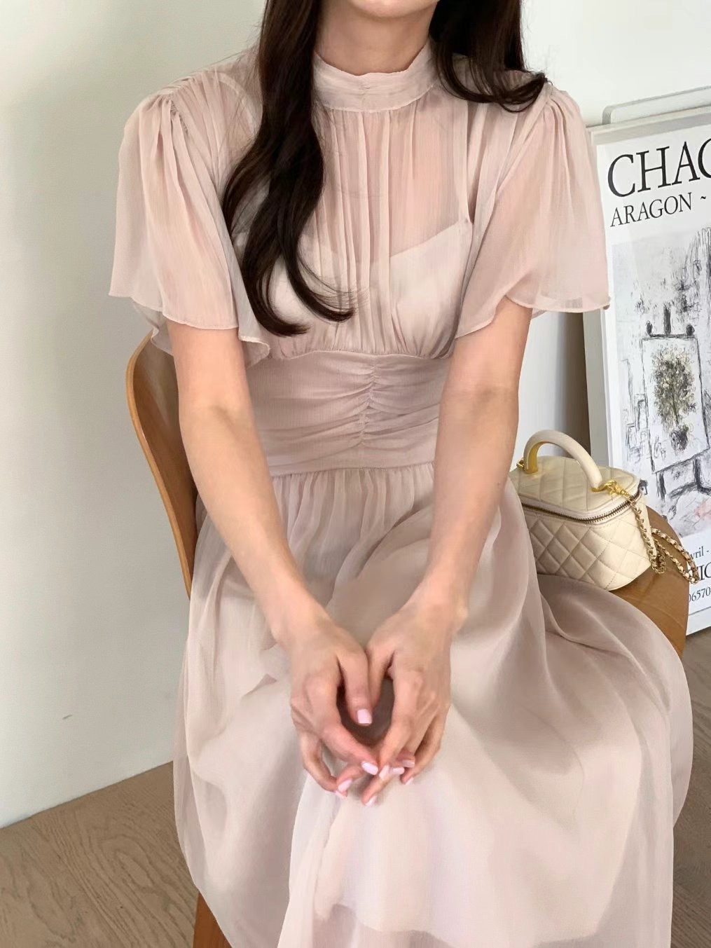 EEYOU東大門直郵女士新款職業25春夏推薦人氣真品時尚連衣裙EEYOU連衣裙