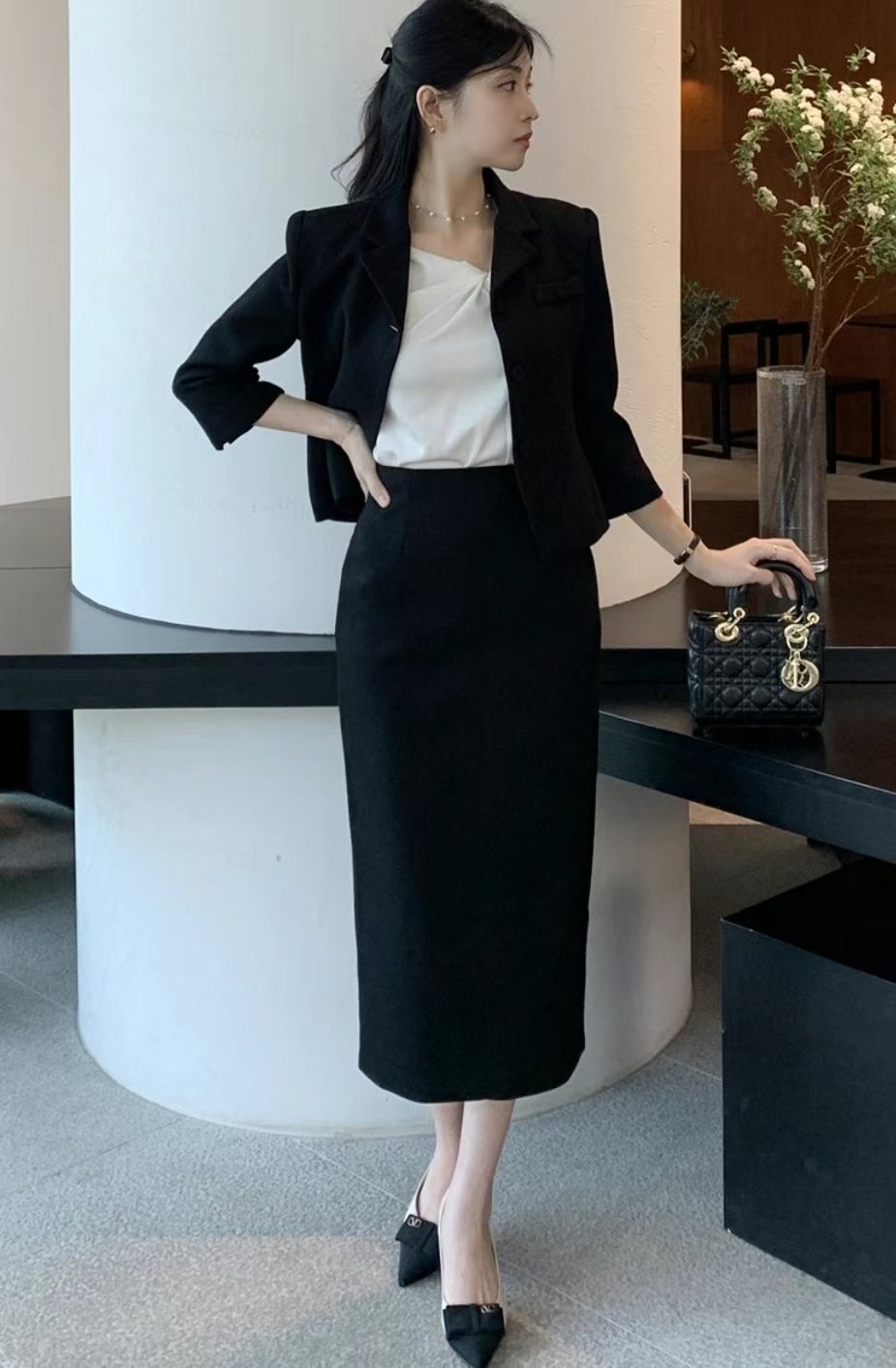 EEYOU東大門實拍女士新品真品25春夏推薦時尚人氣熱賣休閑套裝EEYOU套裝圖色2