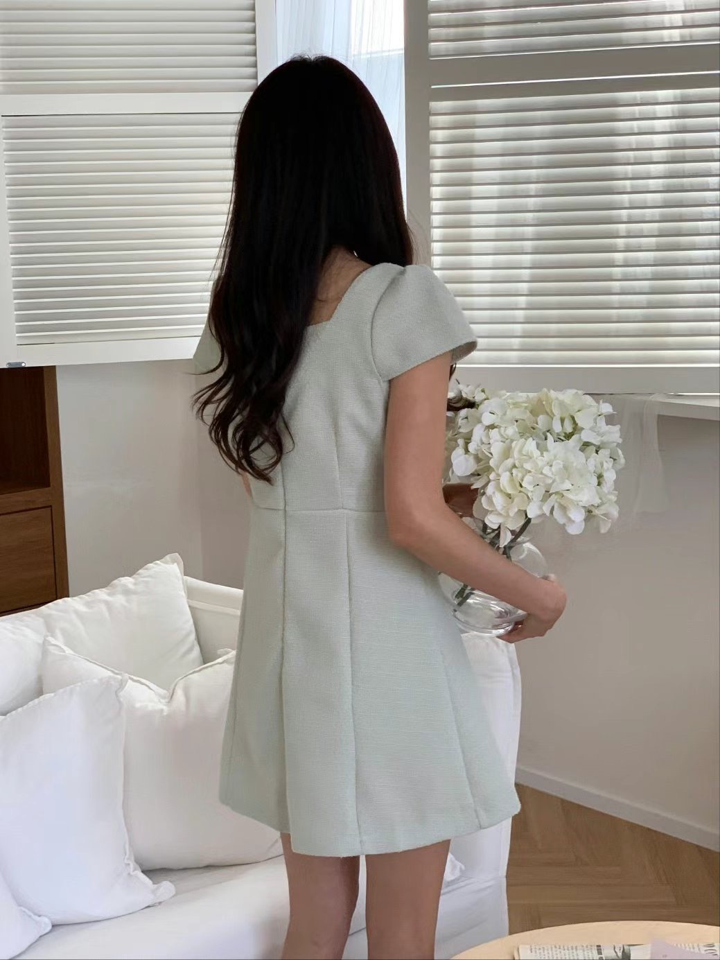 EEYOU韓國直郵女士新款人氣真品25春夏熱賣職業時尚休閑連衣裙EEYOU連衣裙