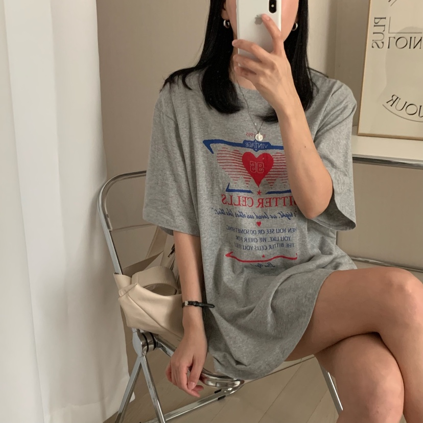 FROMJINI韓國直郵女裝新款25春夏職業人氣真品休閑時尚熱賣T恤FROMJINIT恤