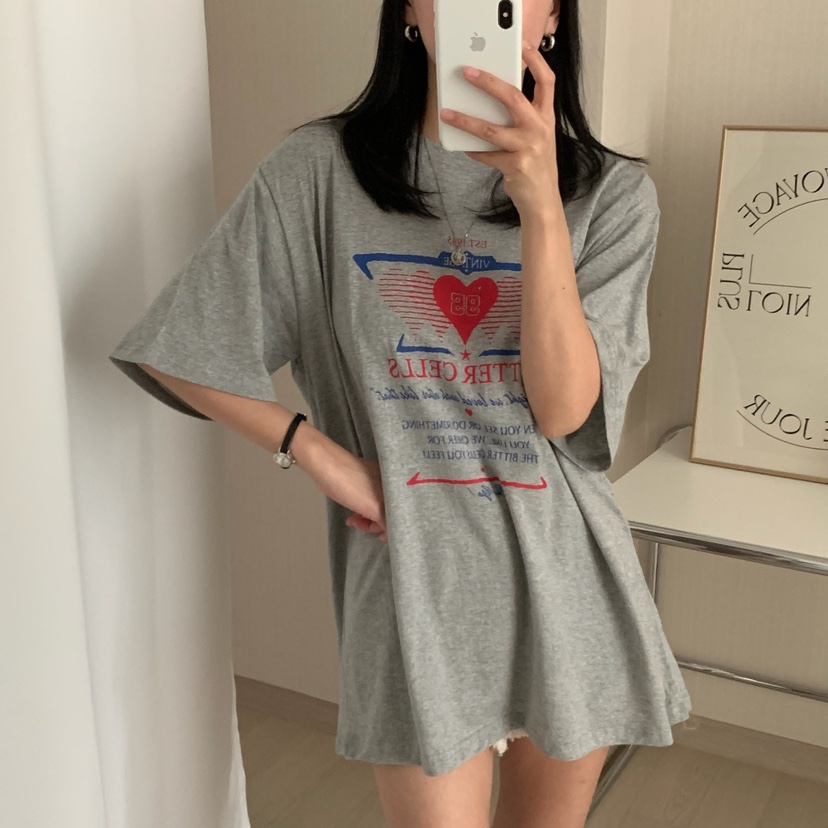 FROMJINI韓國直郵女裝新款25春夏職業人氣真品休閑時尚熱賣T恤FROMJINIT恤
