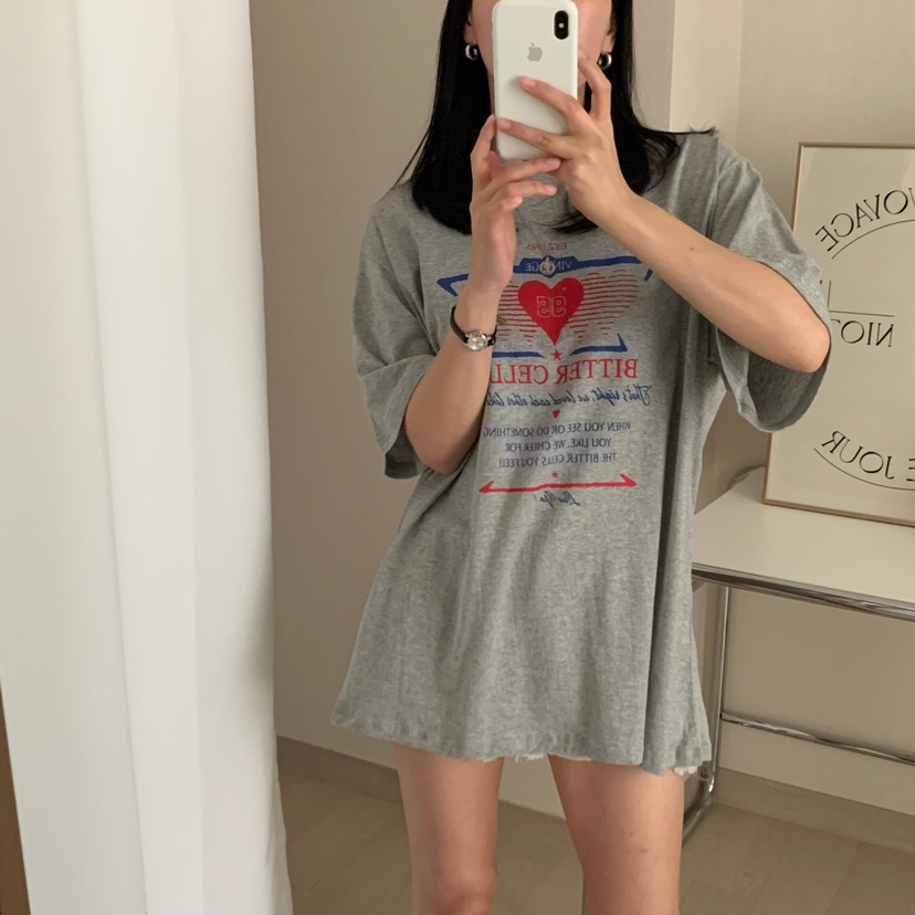 FROMJINI韓國直郵女裝新款25春夏職業人氣真品休閑時尚熱賣T恤FROMJINIT恤