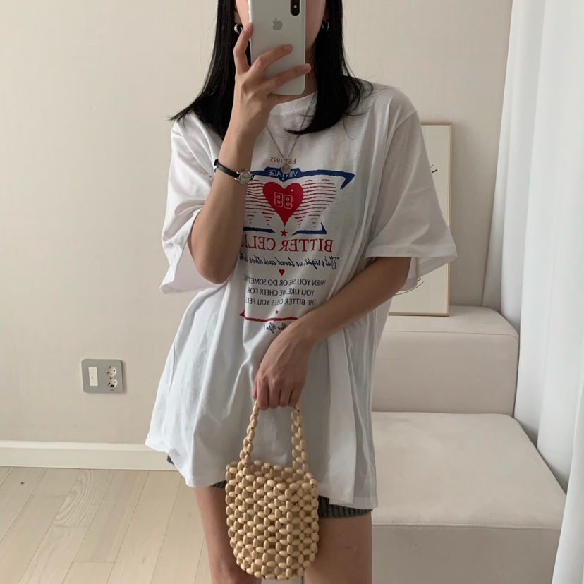 FROMJINI韓國直郵女裝新款25春夏職業人氣真品休閑時尚熱賣T恤FROMJINIT恤