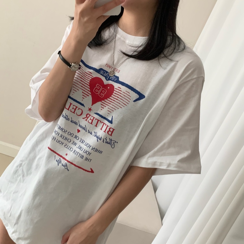 FROMJINI韓國直郵女裝新款25春夏職業人氣真品休閑時尚熱賣T恤FROMJINIT恤