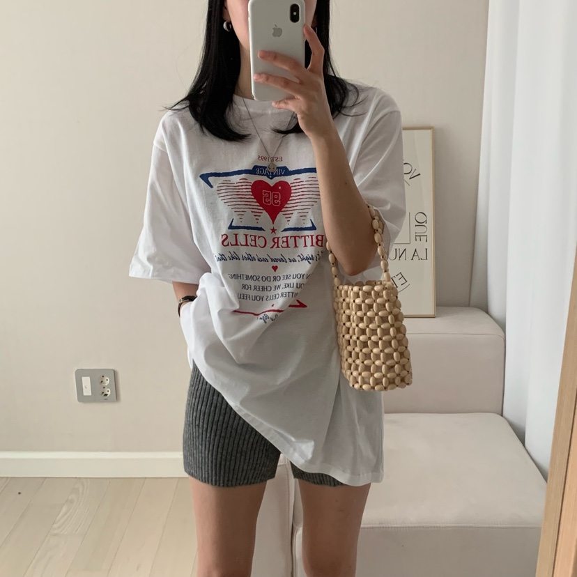 FROMJINI韓國直郵女裝新款25春夏職業人氣真品休閑時尚熱賣T恤FROMJINIT恤