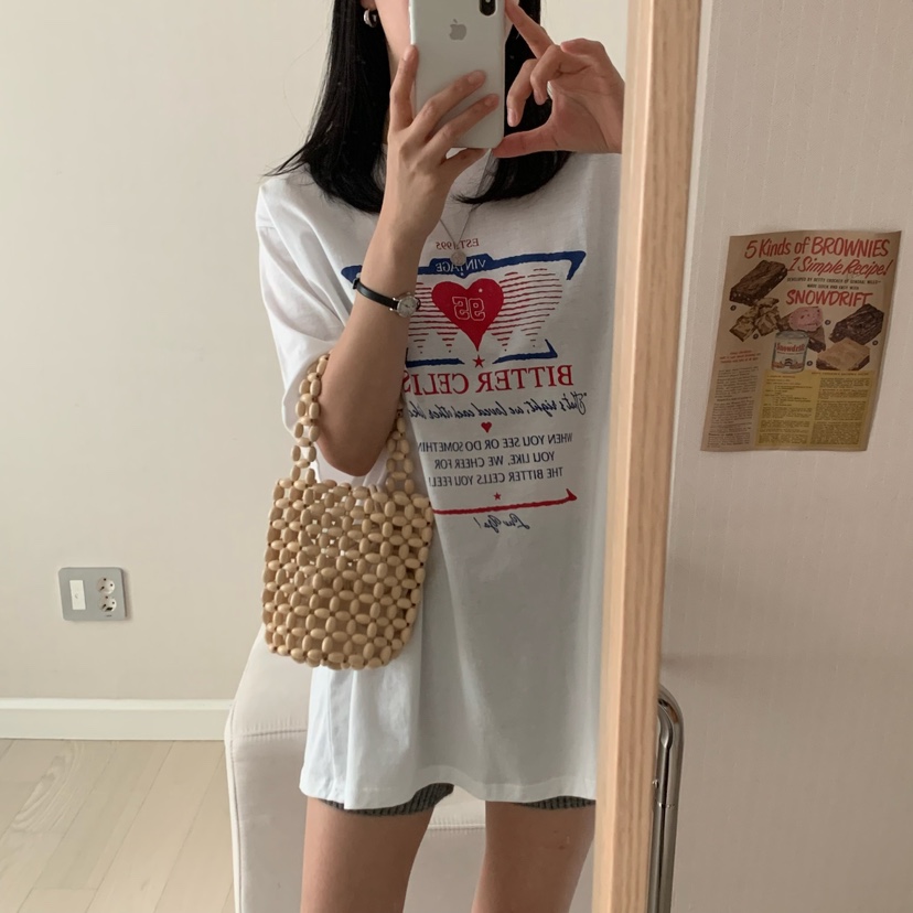 FROMJINI韓國直郵女裝新款25春夏職業人氣真品休閑時尚熱賣T恤FROMJINIT恤