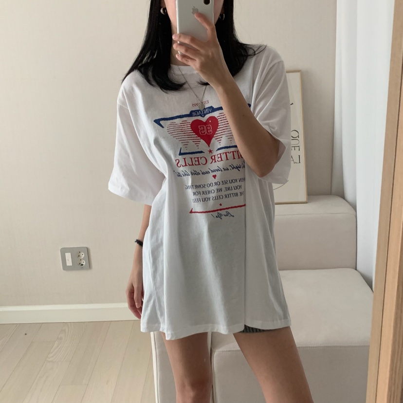 FROMJINI韓國直郵女裝新款25春夏職業人氣真品休閑時尚熱賣T恤FROMJINIT恤圖色2