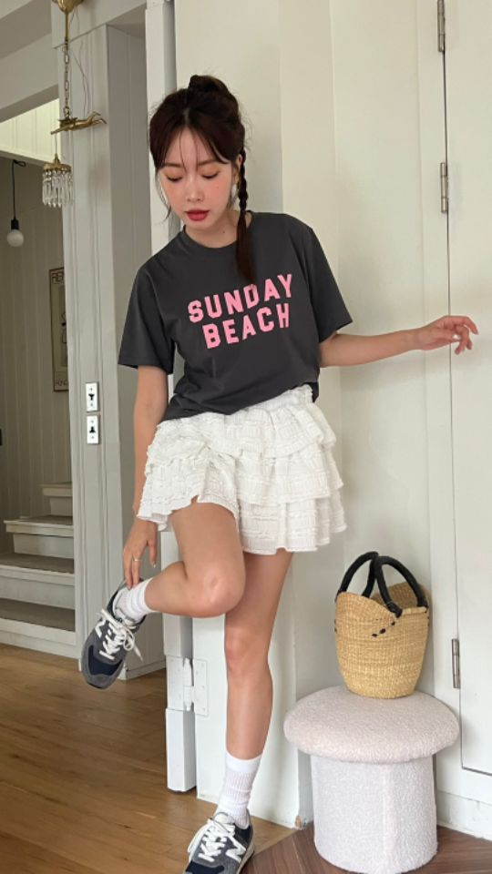 HEY/TO SEWING韓國直郵女士新品25春夏推薦時尚真品休閑T恤BY HEY/TO SEWINGT恤