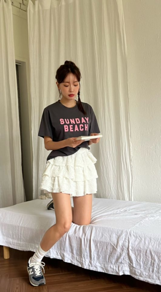HEY/TO SEWING韓國直郵女士新品25春夏推薦時尚真品休閑T恤BY HEY/TO SEWINGT恤