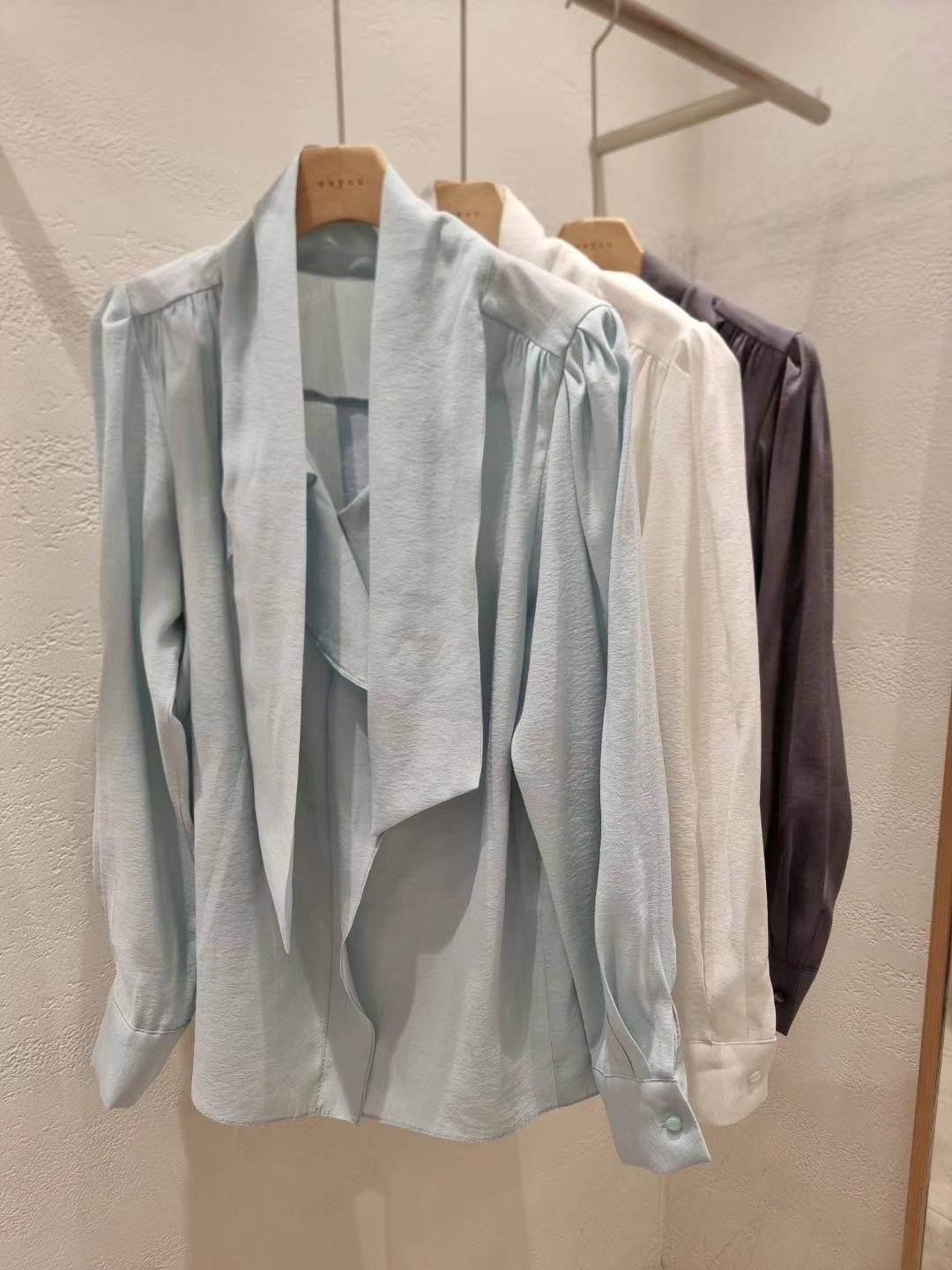 EEYOU韓國代購女士新款25春夏職業真品時尚休閑推薦襯衫蕾絲衫EEYOU襯衫/蕾絲衫圖色3左三色