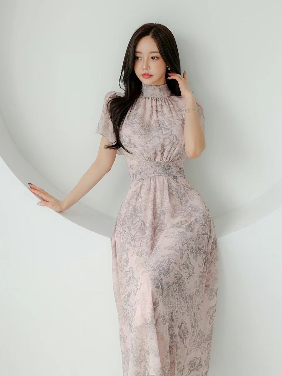EEYOU東大門實拍女裝新品休閑真品25春夏時尚推薦人氣連衣裙EEYOU連衣裙