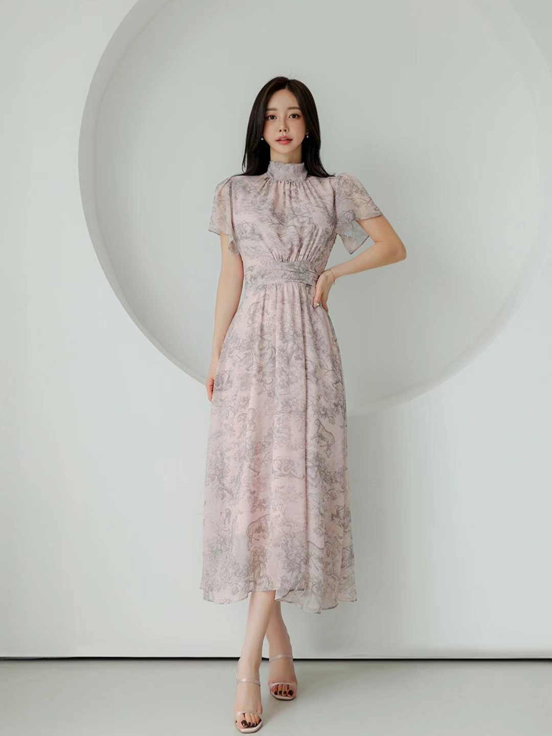 EEYOU東大門實拍女裝新品休閑真品25春夏時尚推薦人氣連衣裙EEYOU連衣裙圖色1