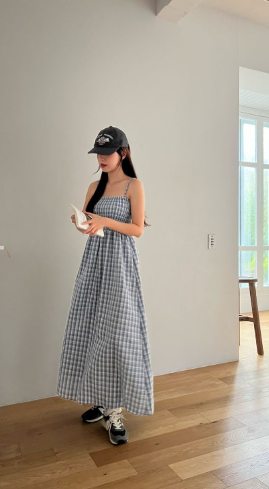 HEY/TO SEWING東大門實拍女士新款時尚25春夏推薦連衣裙格紋BY HEY/TO SEWING連衣裙圖色2