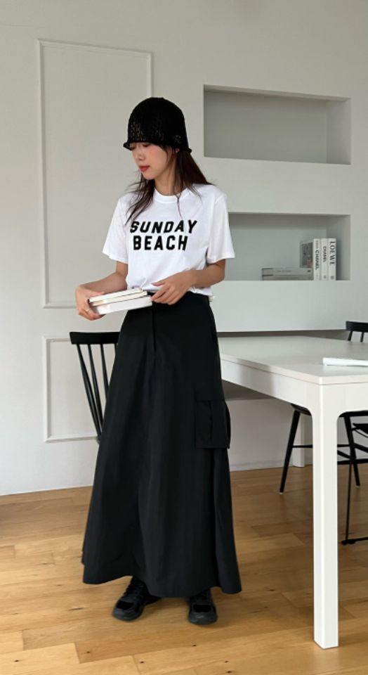 HEY/TO SEWING韓國直郵女士新款休閑真品推薦職業長裙工裝BY HEY/TO SEWING長裙