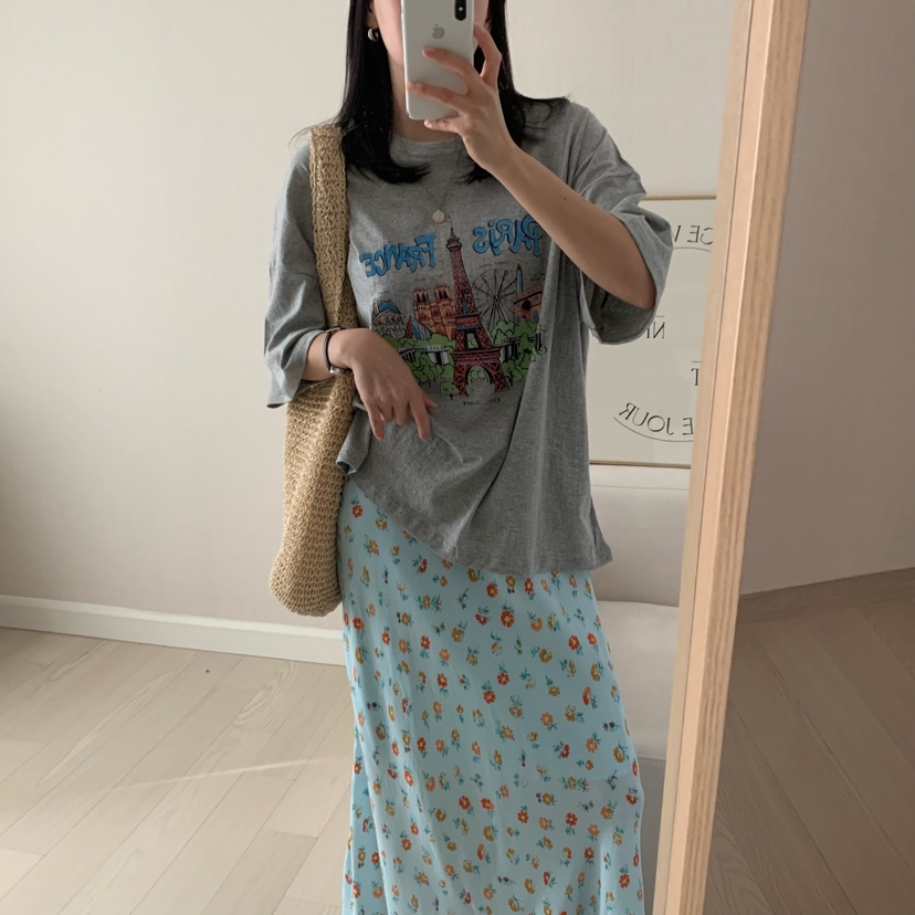 FROMJINI韓國直郵女裝新款熱賣職業人氣25春夏休閑真品時尚T恤FROMJINIT恤