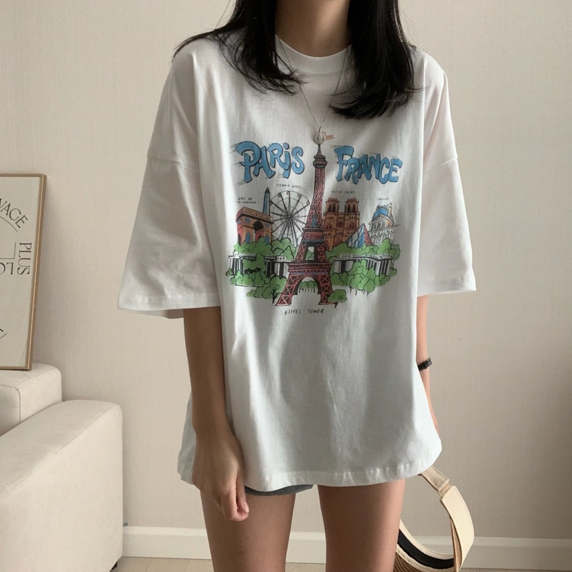 FROMJINI韓國直郵女裝新款熱賣職業人氣25春夏休閑真品時尚T恤FROMJINIT恤