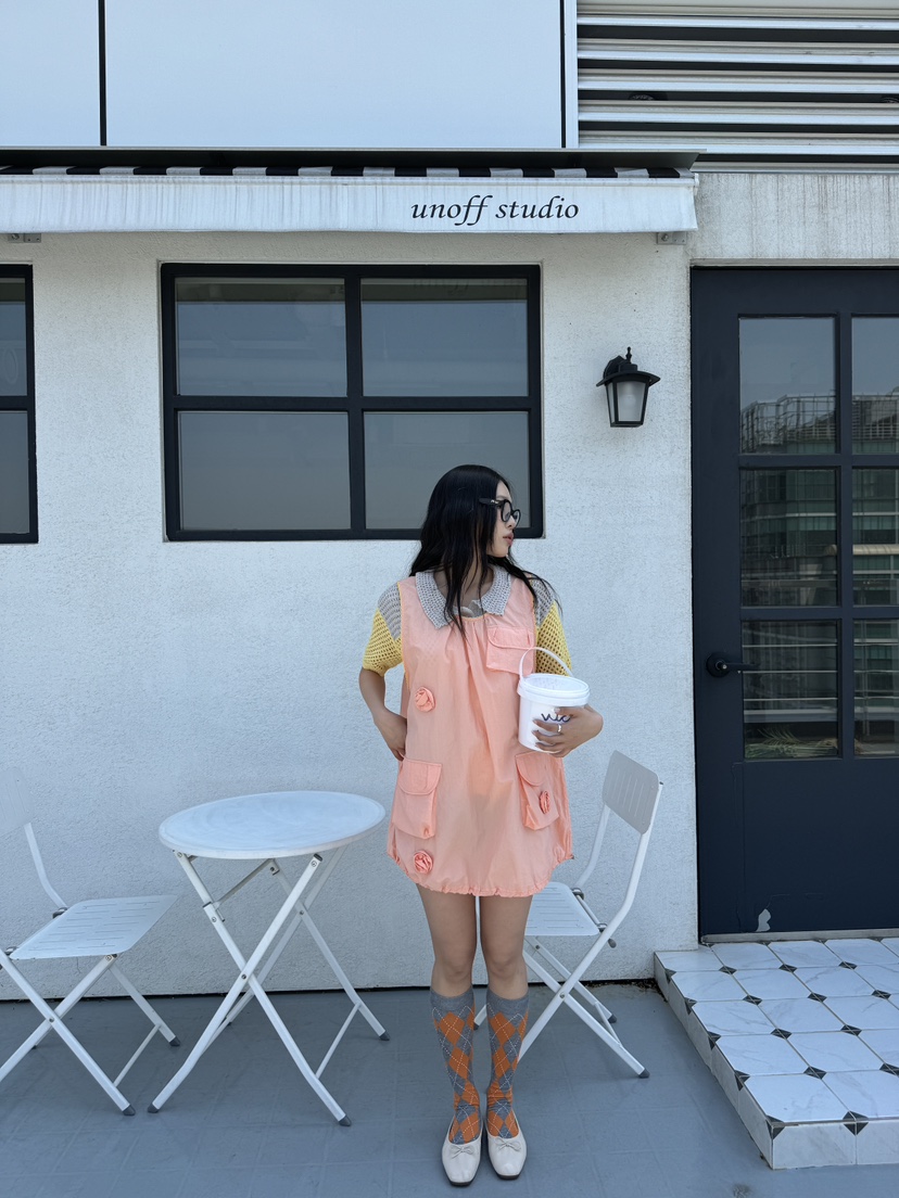MAISONDEGLORY東大門代購女裝新款25春夏職業真品時尚連衣裙MAISON DE GLORY連衣裙