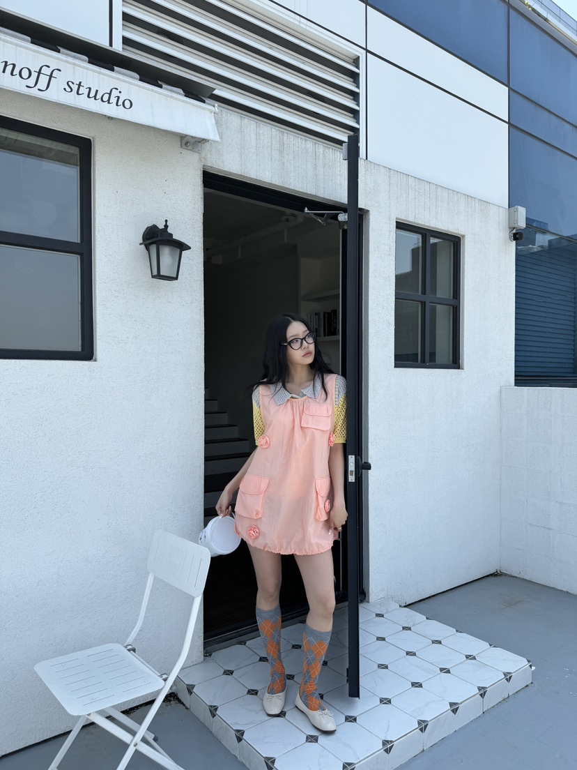 MAISONDEGLORY東大門代購女裝新款25春夏職業真品時尚連衣裙MAISON DE GLORY連衣裙