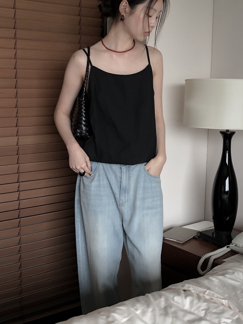 LE BUTTER韓國直郵女士新品推薦人氣休閑真品25春夏吊帶背心LE BUTTER吊帶/背心