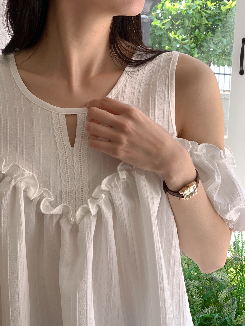 RE:FRESH-L東大門實拍女士新款推薦25春夏人氣真品襯衫蕾絲衫RE:FRESH襯衫/蕾絲衫
