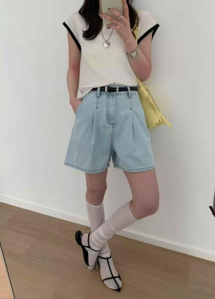 BOBBIE DOLL東大門代購女士新款25春夏真品推薦人氣熱賣短褲BOBBIE DOLL短褲圖色2