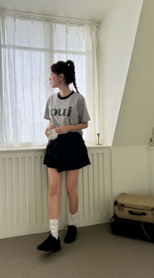 HEY/TO SEWING韓國直郵女士新款時尚休閑人氣推薦真品T恤BY HEY/TO SEWINGT恤