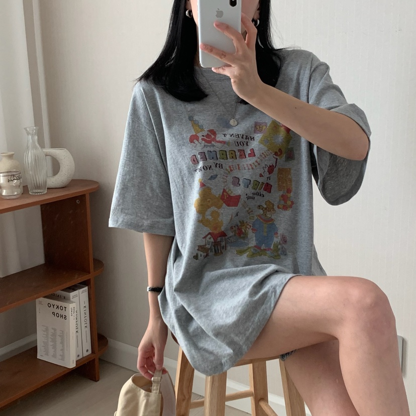 FROMJINI東大門實拍女士新款時尚職業25春夏人氣休閑熱賣T恤FROMJINIT恤