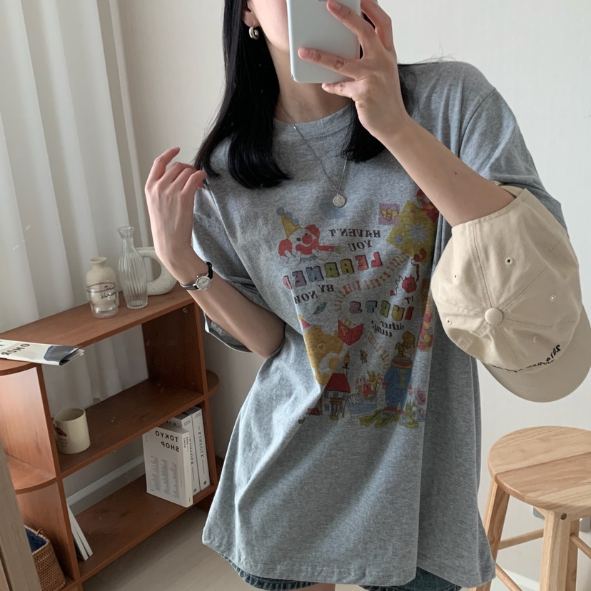 FROMJINI東大門實拍女士新款時尚職業25春夏人氣休閑熱賣T恤FROMJINIT恤