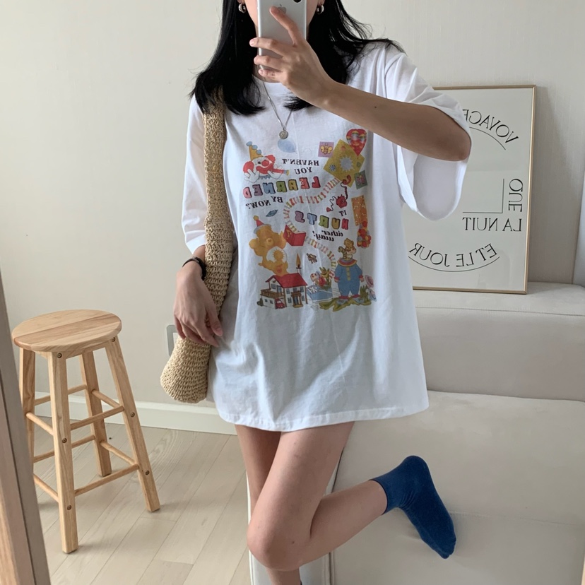 FROMJINI東大門實拍女士新款時尚職業25春夏人氣休閑熱賣T恤FROMJINIT恤