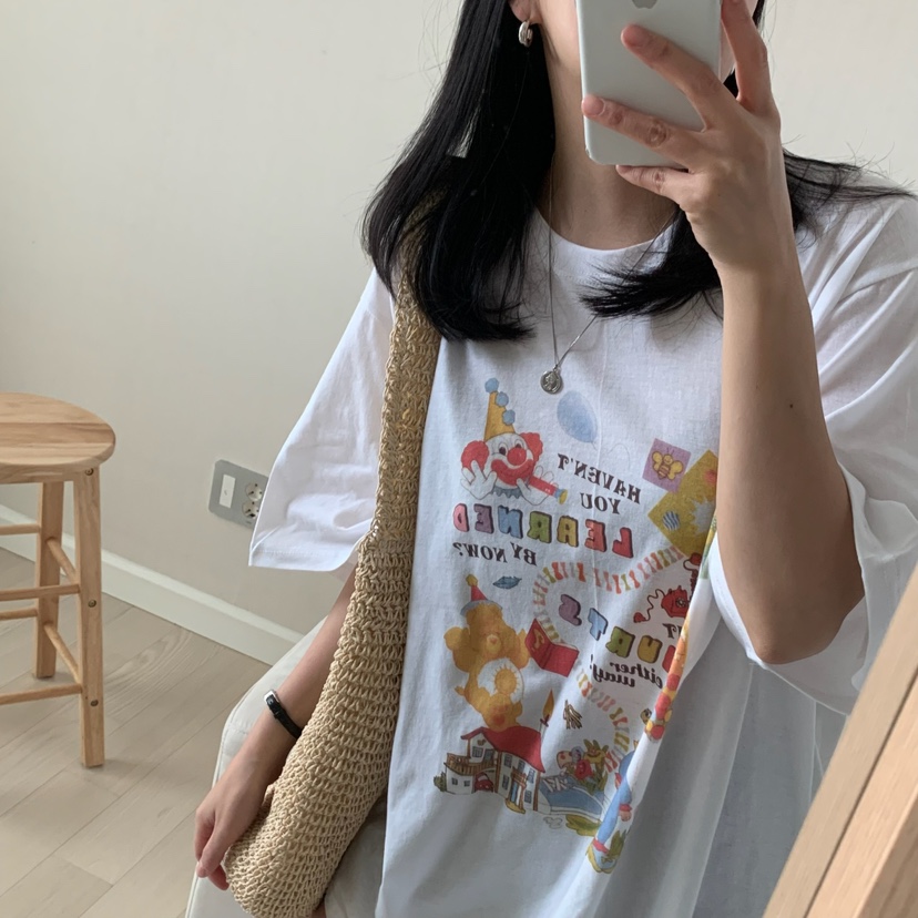 FROMJINI東大門實拍女士新款時尚職業25春夏人氣休閑熱賣T恤FROMJINIT恤