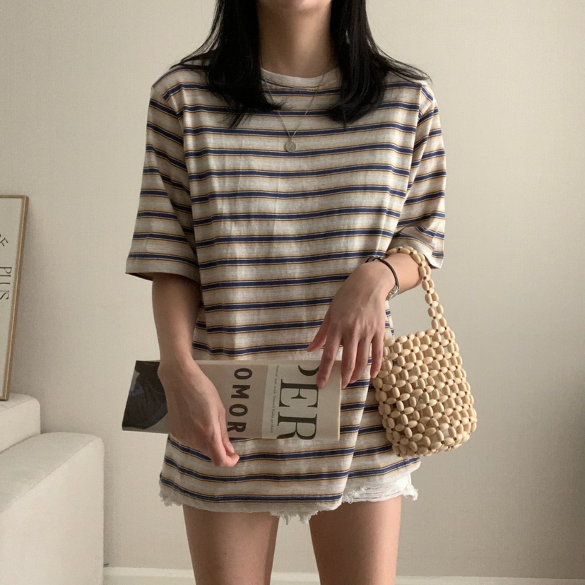 HELLO JINI韓國代購女士新款時尚職業熱賣推薦25春夏人氣T恤HELLO JINIT恤